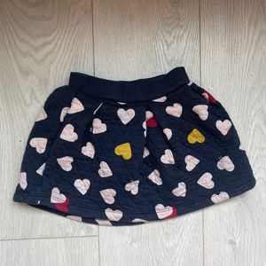 Petit Bateau | Colored heart cotton skirt | Size 5, 110cm